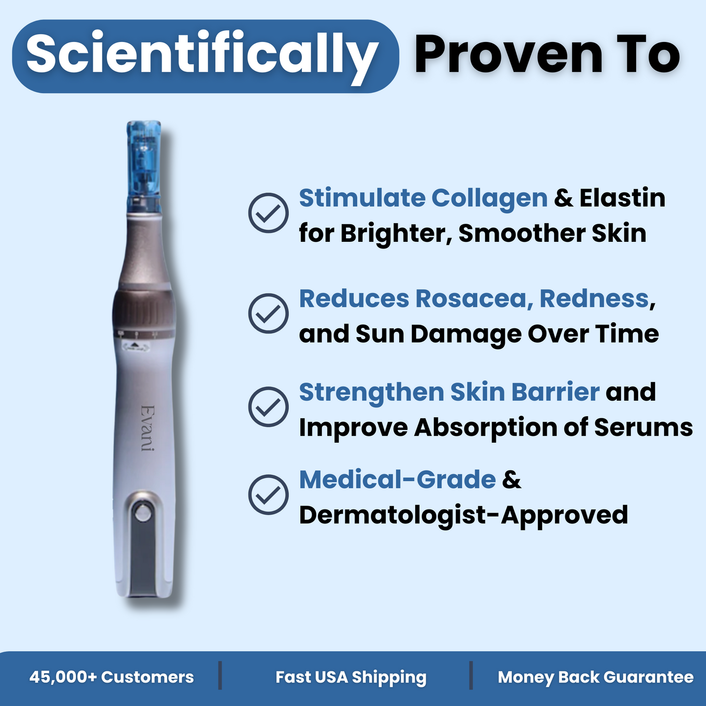 Evani DermaPro Microneedling Pen